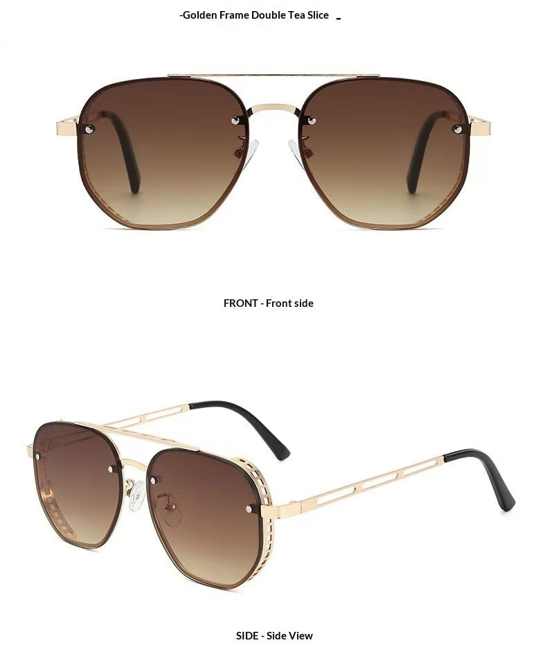 Metal Sunglasses Double Bridge
