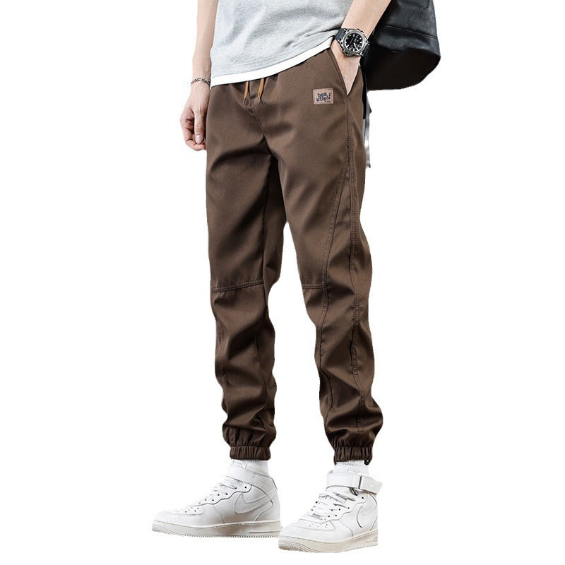 Polyester Pants Cropped Ankle