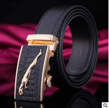 Leather Belt Classic Buckle