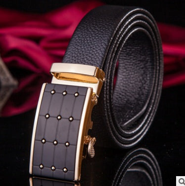 Leather Belt Classic Buckle