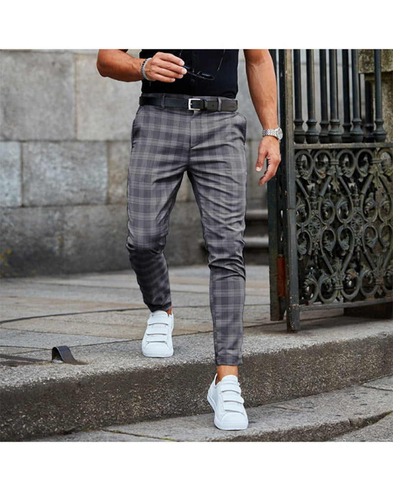 Blend Pants Plaid Casual
