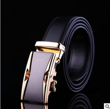 Leather Belt Classic Buckle