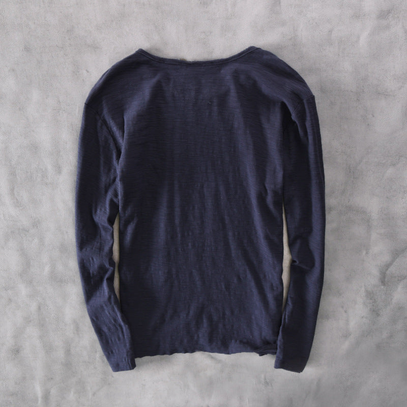 Men's Fashionable Casual All-Match Crewneck Long-Sleeve