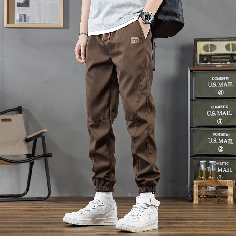 Polyester Pants Cropped Ankle