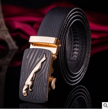 Leather Belt Classic Buckle