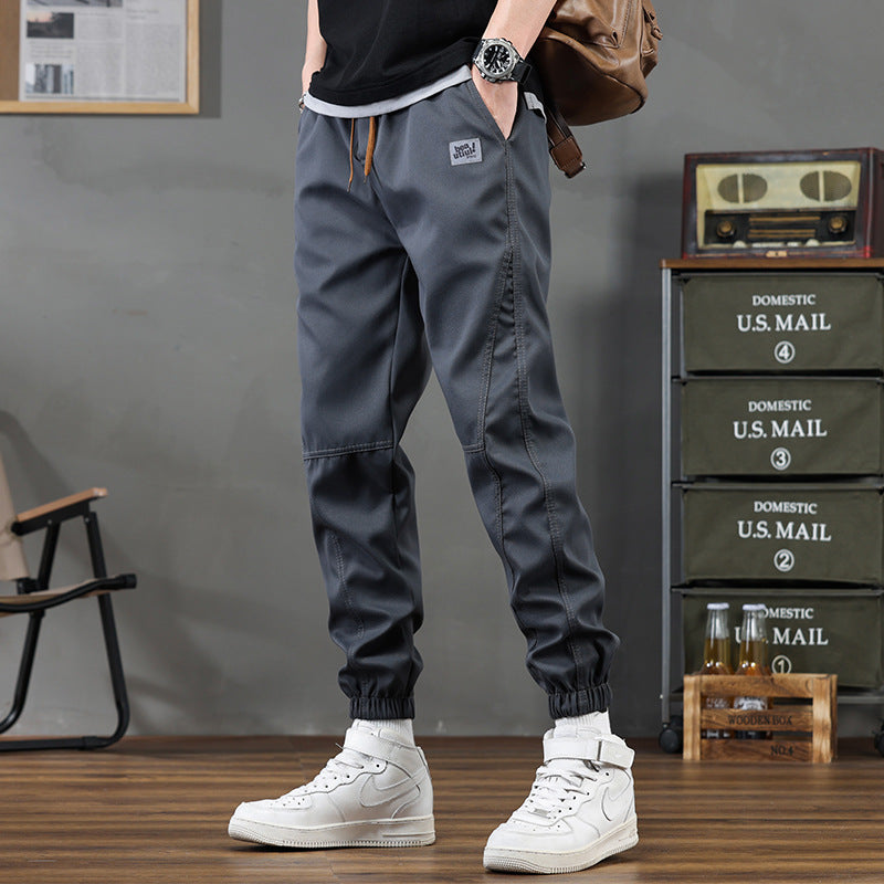 Polyester Pants Cropped Ankle