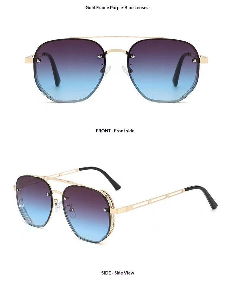 Metal Sunglasses Double Bridge