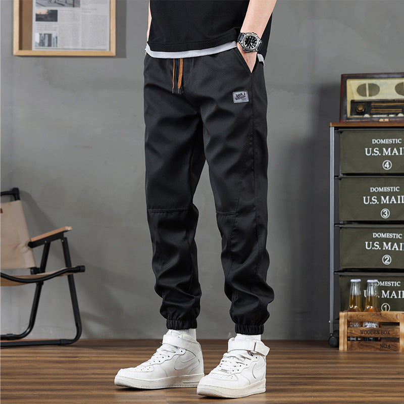 Polyester Pants Cropped Ankle