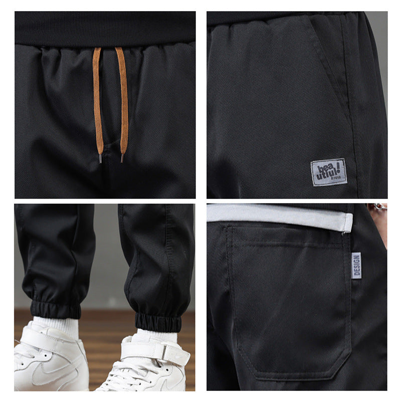 Polyester Pants Cropped Ankle