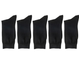 Mid Calf Cotton Socks Clean Knit