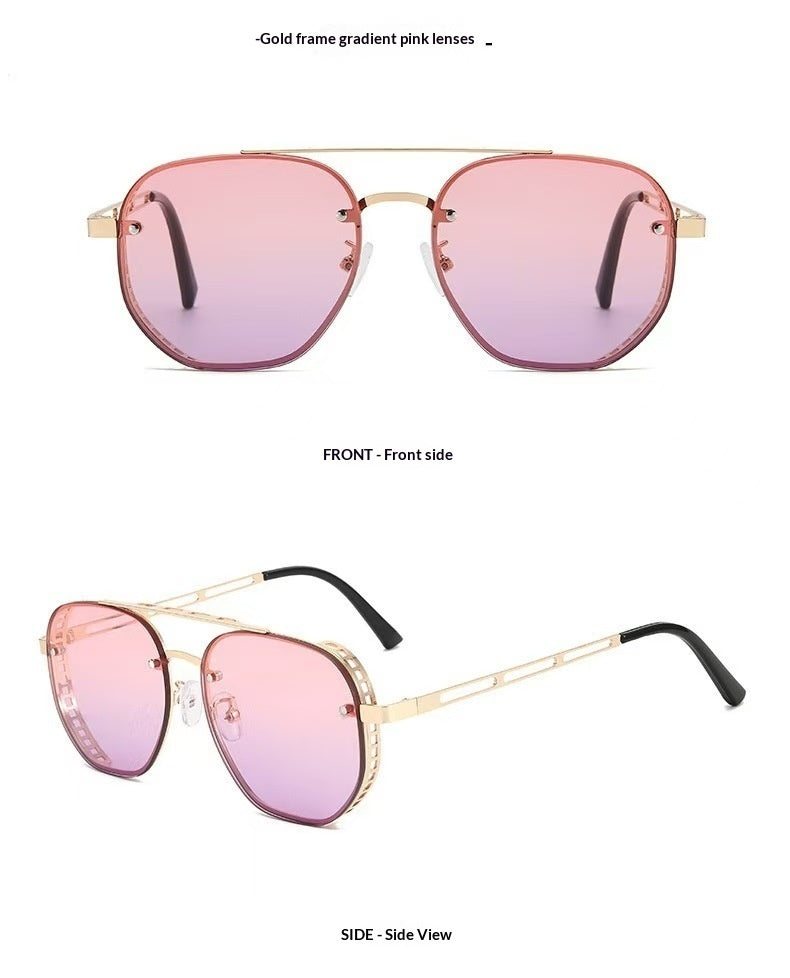 Metal Sunglasses Double Bridge